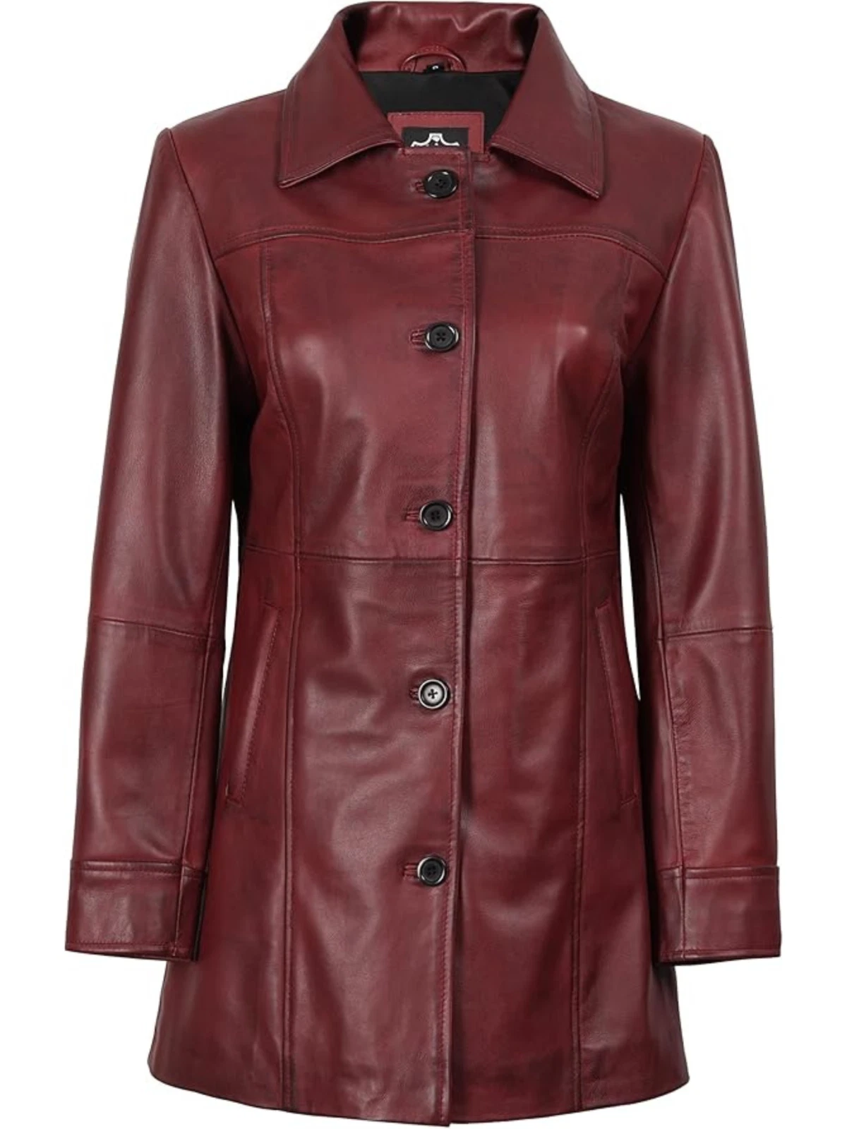 Leather Coats for Women - Real Lambskin Long Leather Jacket Women