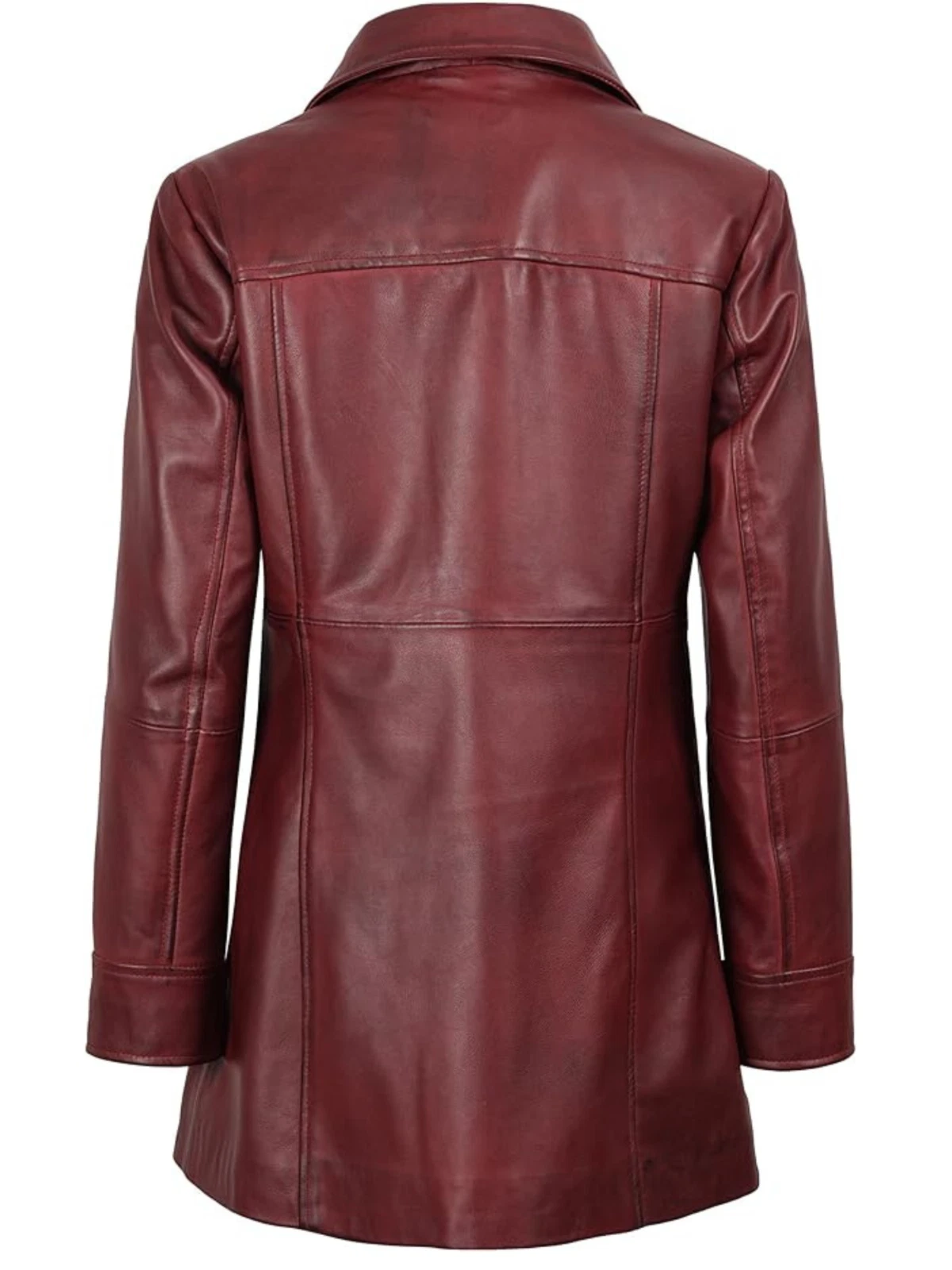Leather Coats for Women - Real Lambskin Long Leather Jacket Women